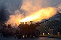 The U.S. Army's Presidential Salute Battery firing an M5 gun