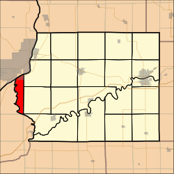 Location in Whiteside County