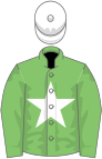 Light green, white star and cap