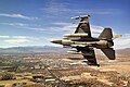 Breaking right on final approach over northern Las Vegas