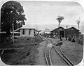 Emplasemen stasiun di Kraton, sebelah barat laut.