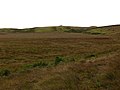 Looking across open moorland to the cairn on Cairn Park, behind Glenchamber