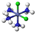 Octahedral complex with cis configuration