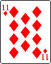 11 of diamonds