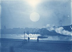 Vue panoramique sur le port. Carl Curman. 1900.