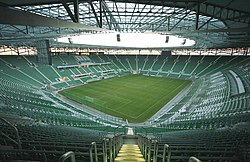 A döntő helyszíne, a wrocławi Városi Stadion