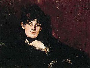 Portrait de Berthe Morisot, 1882, Manet.