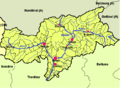 Map of South Tyrol with german labels (source file)