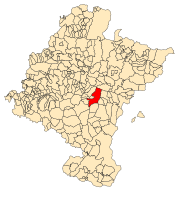 Localização do município de Leoz em Navarra