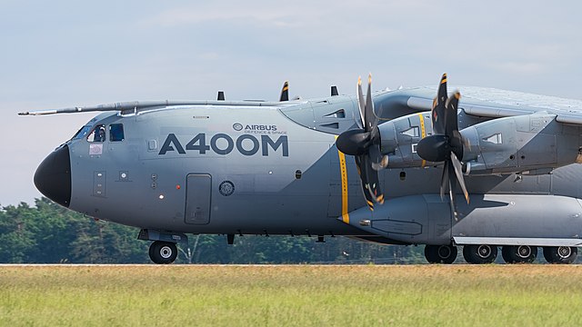 Airbus SAS operated Airbus A400M (reg. EC-404, cn 004) at ILA Berlin Air Show 2016.