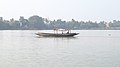 A boat on the Bhagirathi River, 2019