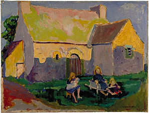 Breton Church (1906) collection particulière.