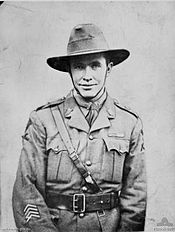 Close up informal portrait of man in military uniform