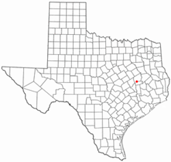 Location of Normangee, Texas