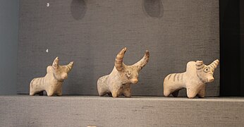 Buffles en terre cuite, IIIe millénaire av. J.-C., Baloutchistan (British Museum).