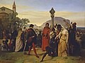 Francesco Hayez: Serie I Vespri Siciliani, n. 3 (1846). Roma, Galleria Nazionale d'Arte Moderna