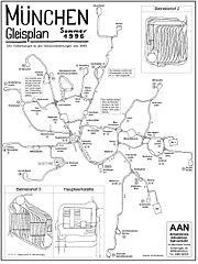 Straßenbahn-Gleisplan 1996