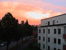 Hagaborgsgatan sett åt öster i augusti 2004.