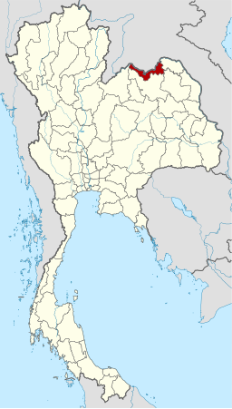 Plasseringa av Nong Khai i Thailand