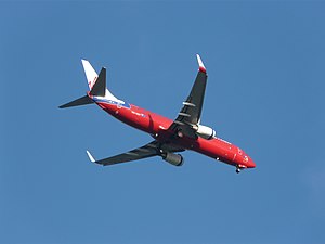 Virgin Blue 737 over Gladesville approaching Sydney airport.