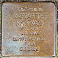 Stolperstein für Margarethe Kaufmann