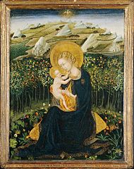 Madonna of Humility (ca. 1442) tempera on panel (61.9 cm x 48.9 cm.) Museum of Fine Arts, Boston