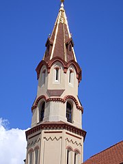 Clocher de l'église Saint-Nicolas, Vilnius (Lituanie).