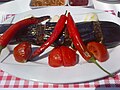 "Patlıcan kebabı" or eggplant kebab