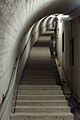 Treppe im Kontrollgang zum Hotel