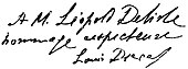 signature de Louis Duval