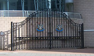 St James' Park gates, 7 September 2013 (2).jpg