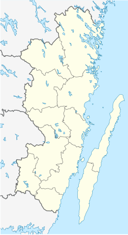 Location map of Kalmar County in Sweden