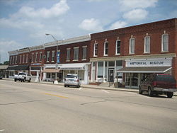 The Main Street Historic District in downtown Tampico