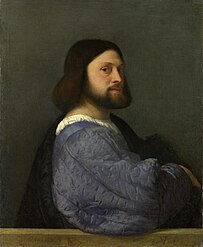 Titian, The Man with the blue sleeve, c. 1510.