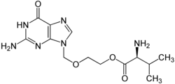 Struktur von Valaciclovir