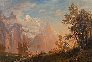 Western Landscape, Mount Whitney (1869) by Albert Bierstadt