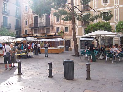 Plaça del Pi, in Barcelona