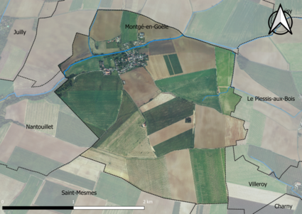 Carte orhophotogrammétrique de la commune.