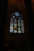 Beauvais - La Cathédrale Saint-Pierre de Beauvais - Ambulatory South of the Choir - Modern Stained Glass Window.jpg