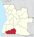 English: Location of en:Cuene (province) in Angola