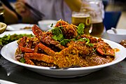 Cangrejo de chile, inventado en Singapur