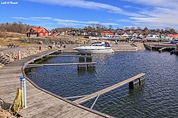 Fugleviks hamn och marina en vacker vårdag.