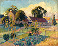 1912, Jardin en environs de Rouen, oil on canvas, 73 x 92 cm