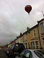 Balloon over Co-operation Road, Greenbank