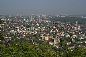 Usblick vom Wartebärg uf Muttez und gege Basel