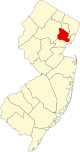 State map highlighting Essex County