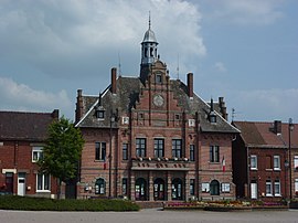 The town hall in Mortagne-du-Nord