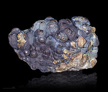 Chalcopyrite variété Blister Copper — Redruth Cornouailles, Angleterre (7 × 4,3 cm)