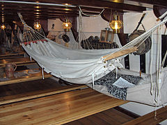 Hammock aboard the Grand Turk