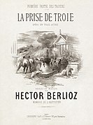 Hector Berlioz, La Prise de Troie score cover - Restoration